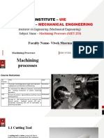 Institute - Department - : UIE Mechanical Engineering