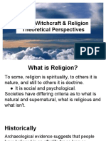 Magic, Witchcraft & Religion Theoretical Perspectives