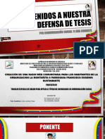 Bienvenidosanuestradefensadetesisronaldveloz 151223044758