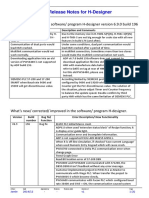Release Note H-Designer v6.9 b196 - EN Release