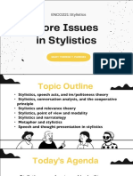 Stylistics Speech Acts, Conversational Analysis, and Relevance Theory