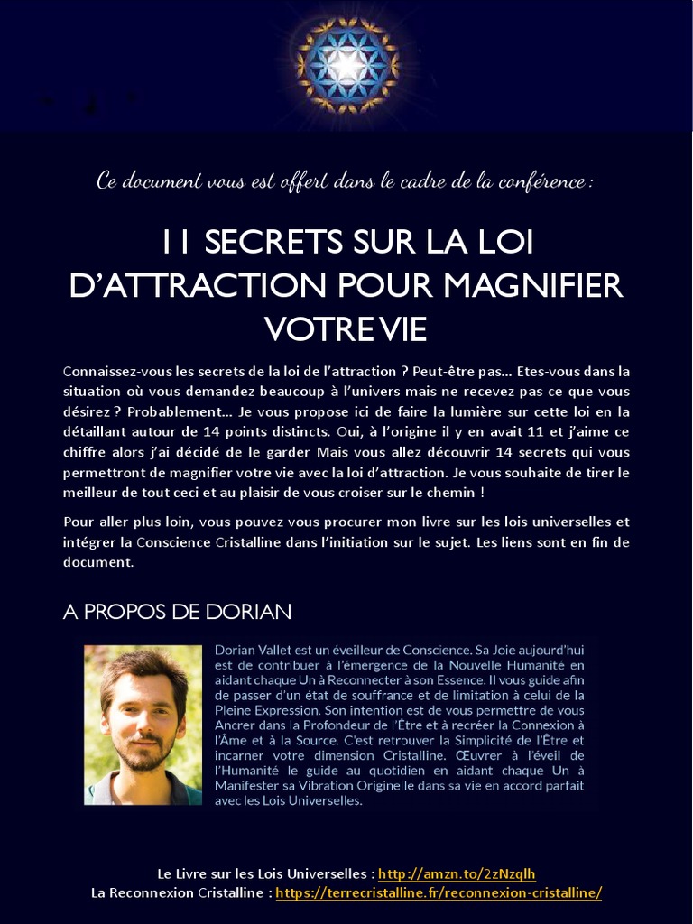 14 Secrets de la Loi d'Attraction | PDF | Loi de l'attraction (Nouvelle ...
