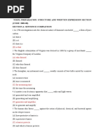 (CODE: 2003-08) Section A: Sentence Completion: (D) Is That