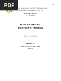 Fingerprint Module in Prelim