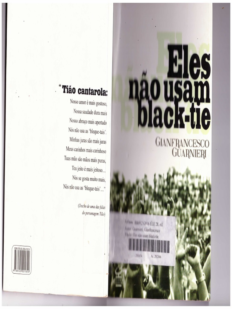 GUARNIERI, Gianfrancesco - Eles Não Usam Black-Tie (1958) | PDF
