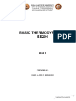 EE204 - Unit 1 - Introduction To Thermodynamics