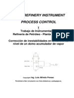 Control de nivel en un acumulador de vapor