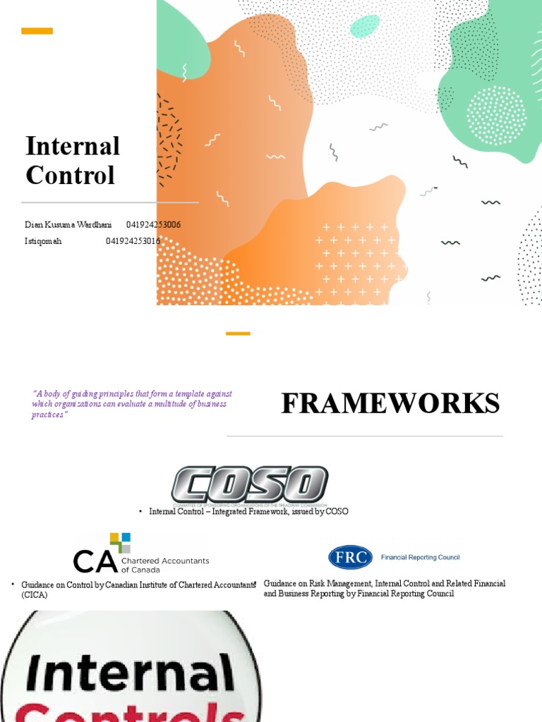 Internal Control Framework Overview | PDF | Internal Control | Internal ...