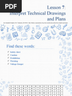 Lesson VII Interpret Technical Drawings and Plans