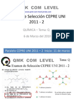 Pregunta 7 Tema Q Prueba de Selección Cepre Uni 2011-2