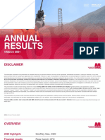 Annual Results: 4 March 2021