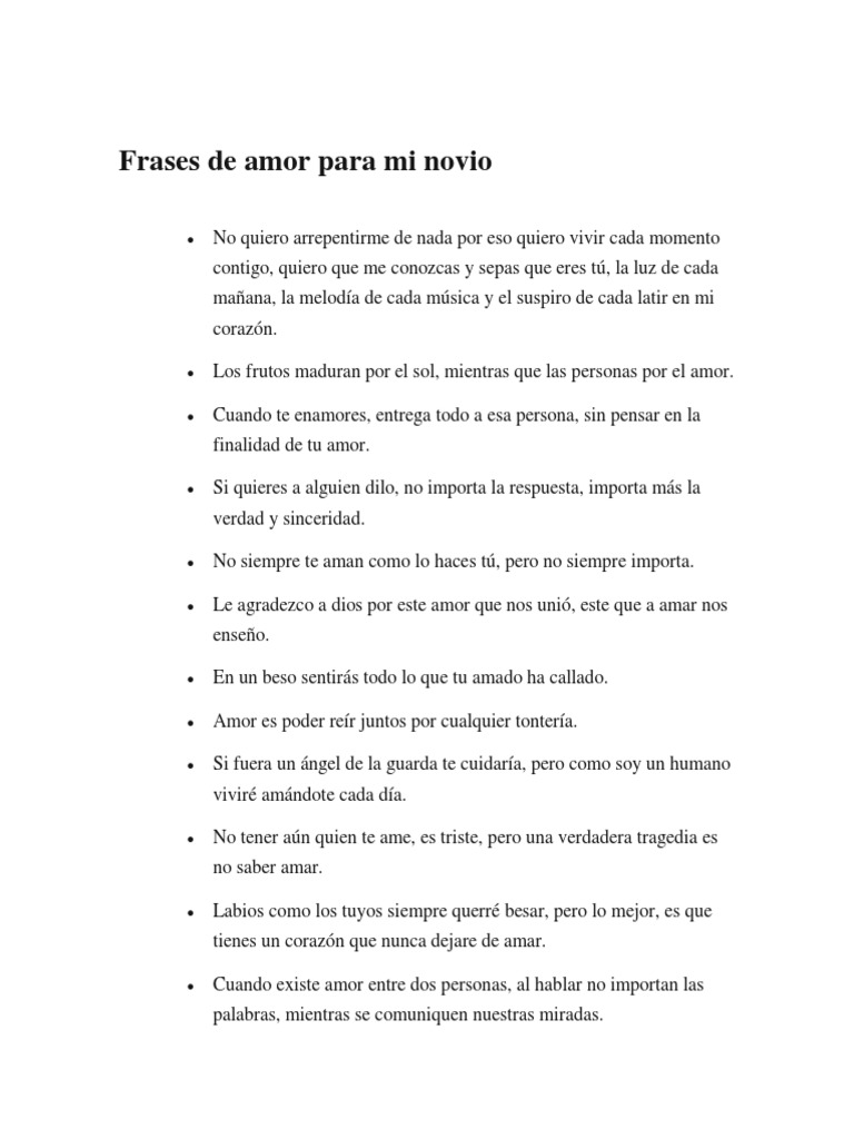 Frases de Amor para Mi Novio | PDF, image size:768x1024
