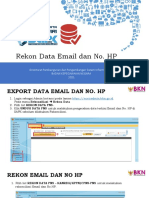 REKON EMAIL DAN NO HP