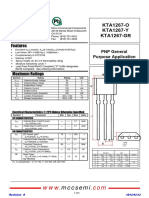 Datasheat (Trancistor A1267)