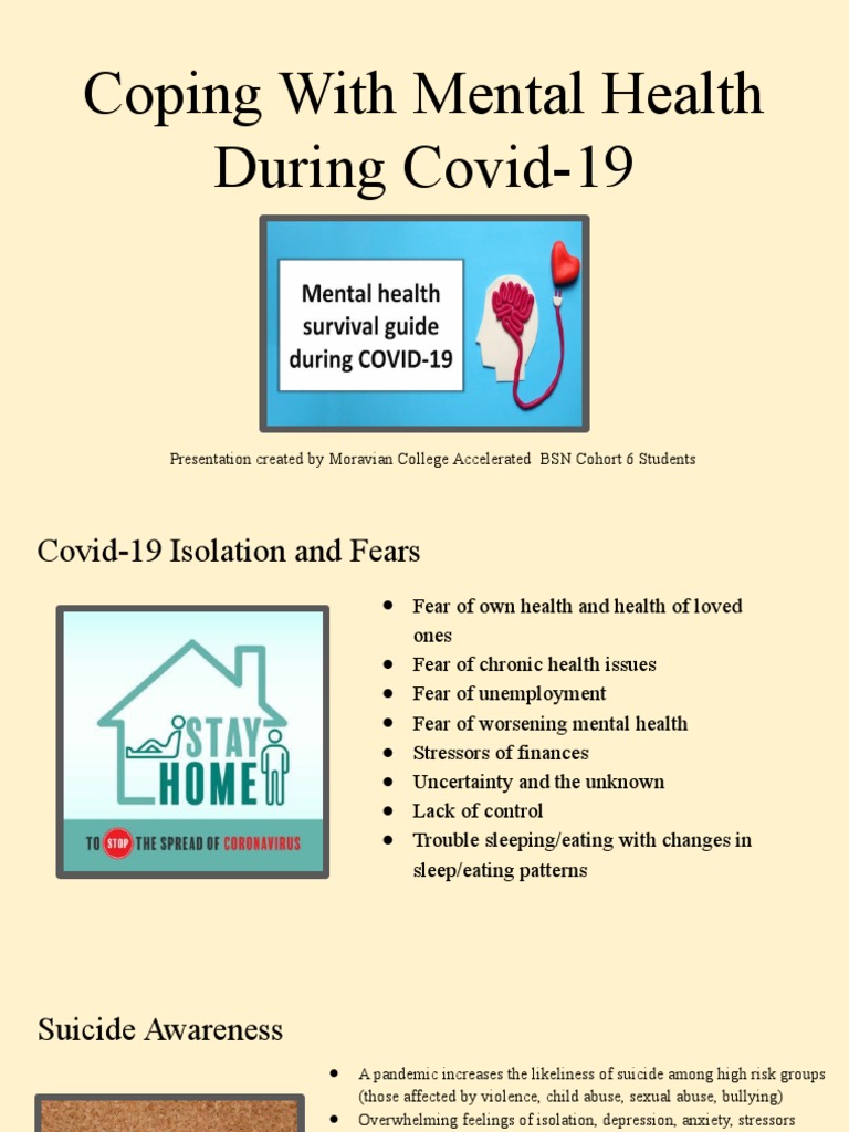 Coping with Mental Health in COVID-19 | PDF | Stress (Biology) | Mental ...