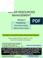Water Resources Management: Dawn Martina Robite Kathryn Nicole Cuñada