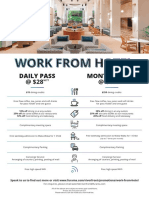 Work From Hotel: Daily Pass at $28 Monthly Pass at $450