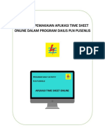 Prosedur Pemakaian Aplikasi Time Sheet Online Dalam Program Dailis PLN Pusenlis