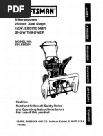 Download SNOWBLOWER-Crafstman 9 Horsepower 26 Inch Dual Stage 120V Electric Start Snow Thrower Model Number 536886260 by Joseph Edward Joe Greenwood SN50156146 doc pdf