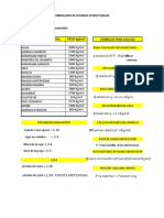 TABLA DE PESOS ESPECIFICOS DE MATERIALES DE CONSTRUCCION BOLIVIA Formulario de Sistemas Estructurales