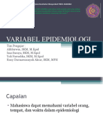 Variabel Epidemiologi