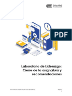 Cierre de La Asignatura - Laboratorio de Liderazgo