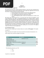 Chapter-6 Transport Layer: 6.1 Services Provided To Upper Layer