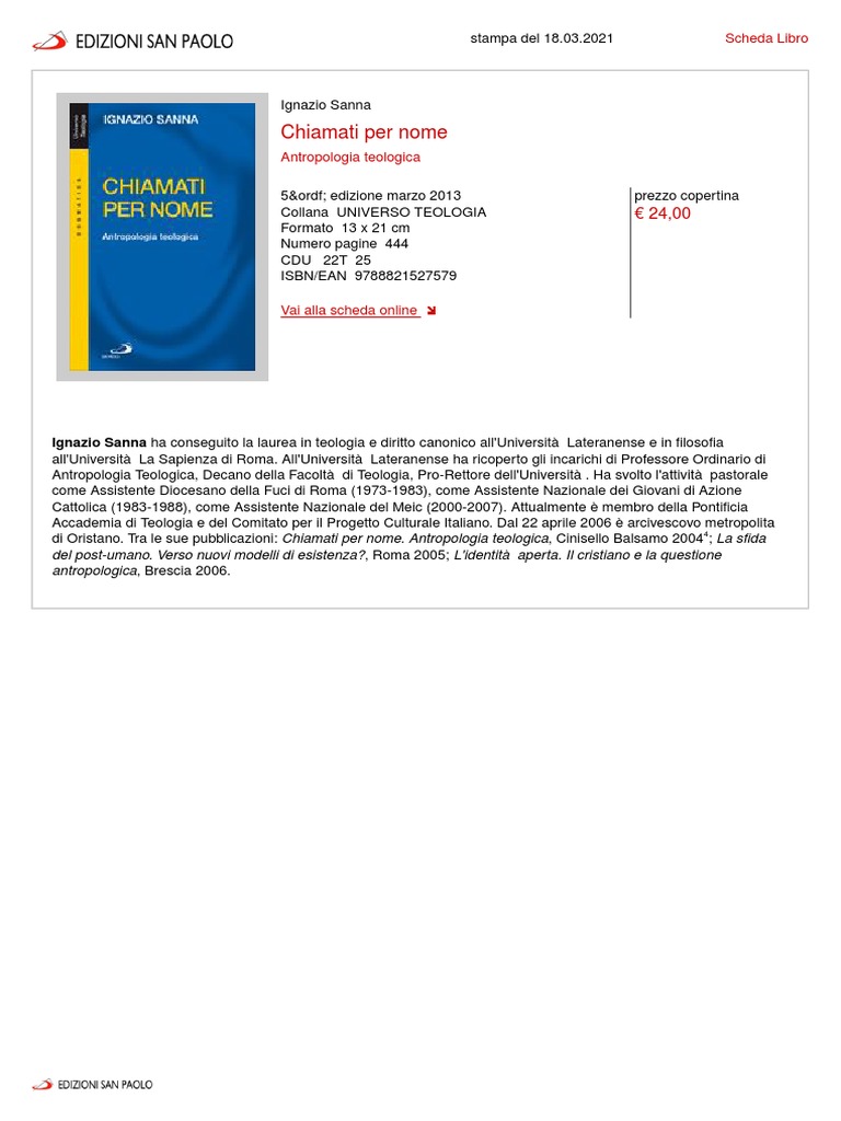 Chiamati Per Nome | PDF