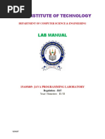 Java Lab Manual