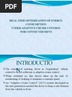 Real-Time Optimization of Energy Consumption Under Adaptive Cruise Control For Connected Hevs