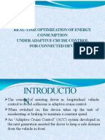 Real-Time Optimization of Energy Consumption Under Adaptive Cruise Control For Connected Hevs