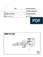 Demolition Hammer Instruction Manual Mesin Bobok Petunjuk Penggunaan Máy C Bêtông Tài Li U H NG D N