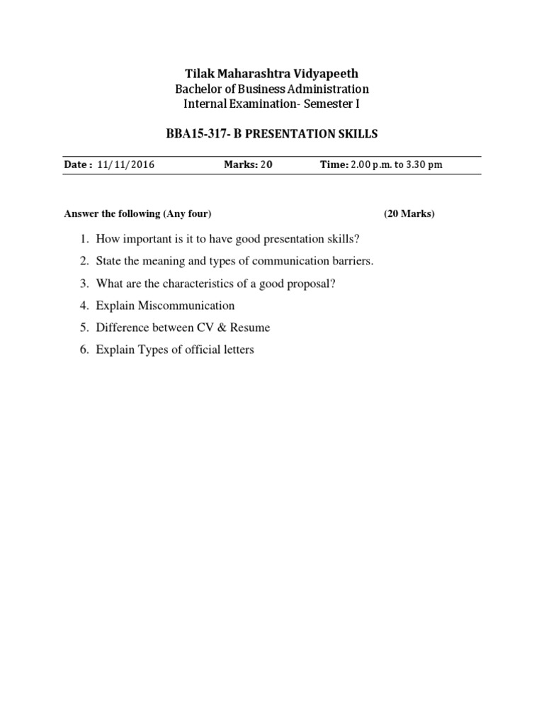 317 - B Presentation Skills | PDF