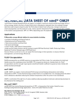 Technical Data Sheet of Save OM29: Applications