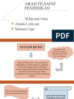 SEJARAH FILSAFAT PENDIDIKAN