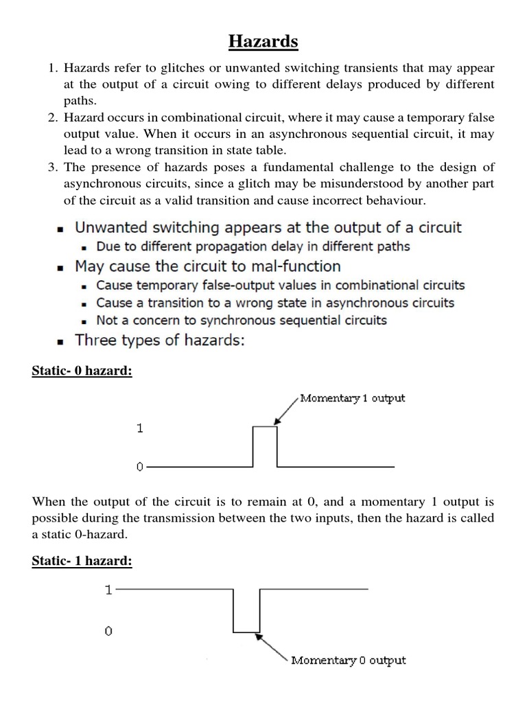 Lec 8 Hazards | PDF | Electronic Circuits | Computing