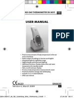 User Manual: Forehead-And-Ear Thermometer DX 6635