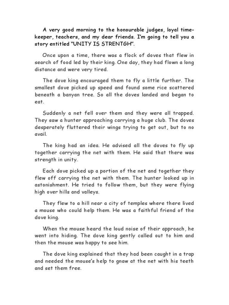 Unity Is Strength | PDF