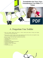 (KDK-X Per) Pertumbuhan Dan Tugas Perkembangan Toddler (1-3 Tahun)