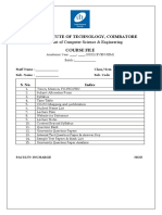 Course File Index