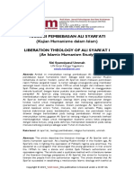 Teologi Pembebasan Ali Syari'Ati (Kajian Humanisme Dalam Islam) Liberation Theology of Ali Syari'At I (An Islamic Humanism Study)