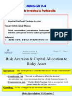 Minggu 2-4: Analisis Investasi & Portopolio