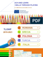 Teach and Learn Outside The Walls Through Playing: Proiect de Schimb Interșcolar Erasmus+ 2019-2021