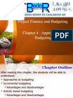 Chap 4 Approaches of Budgeting
