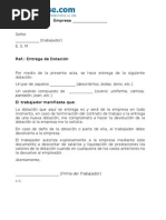 Carta de Amonestacion Por No Uso de EPP