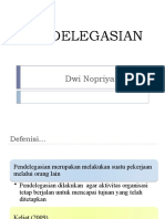 Dwi Nopriyanto, S.kep, NS, M.kep Pendelegasian