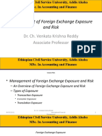 Management of Foreign Exchange Exposure and Risk: Dr. Ch. Venkata Krishna Reddy Associate Professor