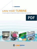 Dive-Hax-Turbine: A Double Regulated Half-Axial (HAX) Turbine For Medium Head Applications