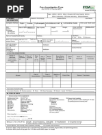 Dengue Death Case Investigation Form (CIF) | PDF | Physical Examination ...