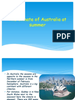 The Climate of Australia at Summer